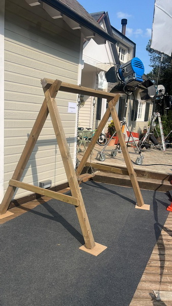 columpio 1 plaza jardin madera (60eu) 1u